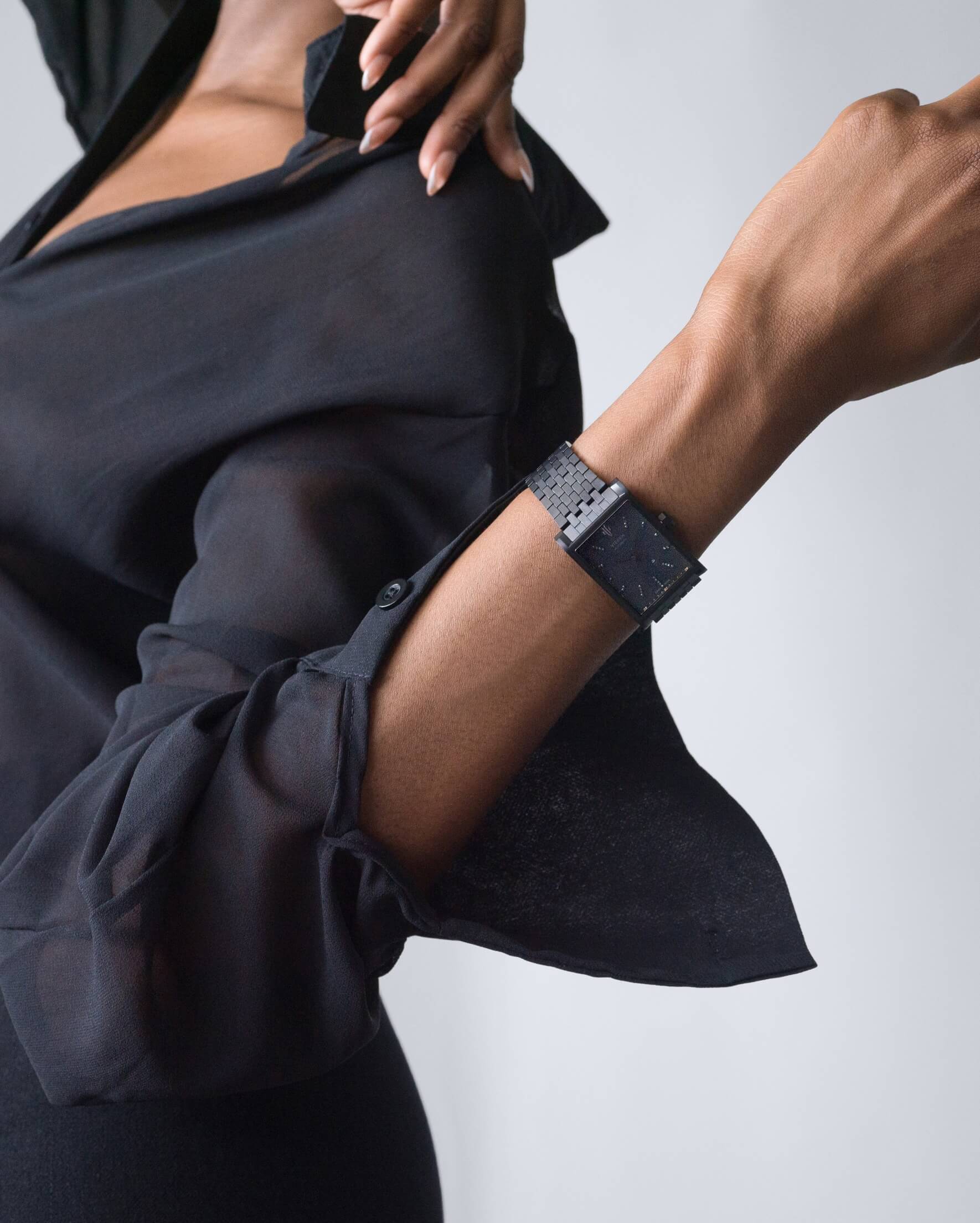 VIEREN Black Diamond women's watch