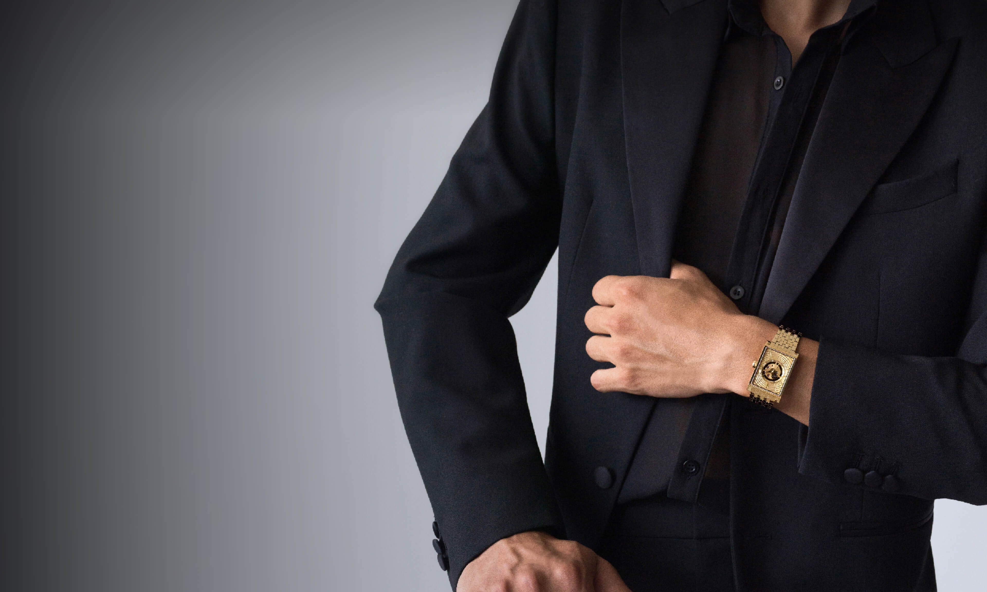 VIEREN men's gold watch gift for him