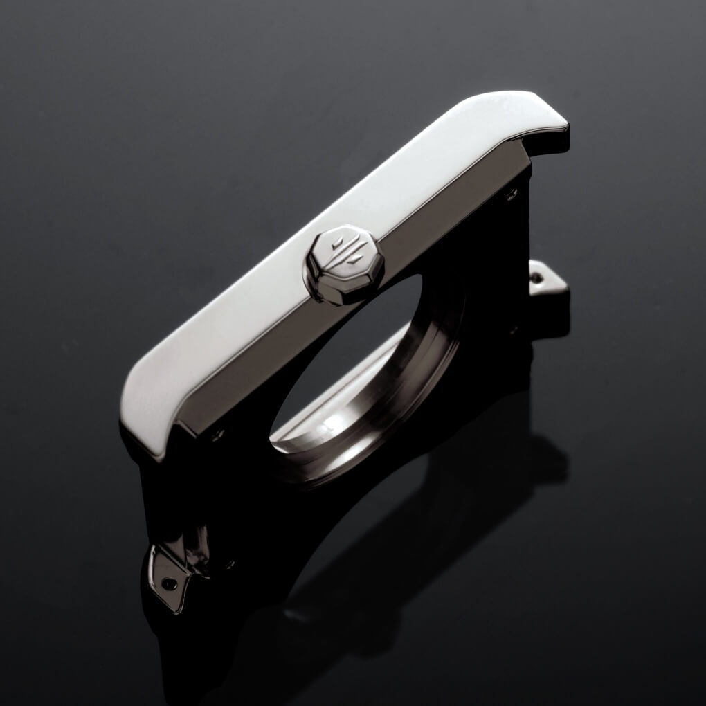 VIEREN x James Goldcrown rectangular watch with polished 316L stainless steel case