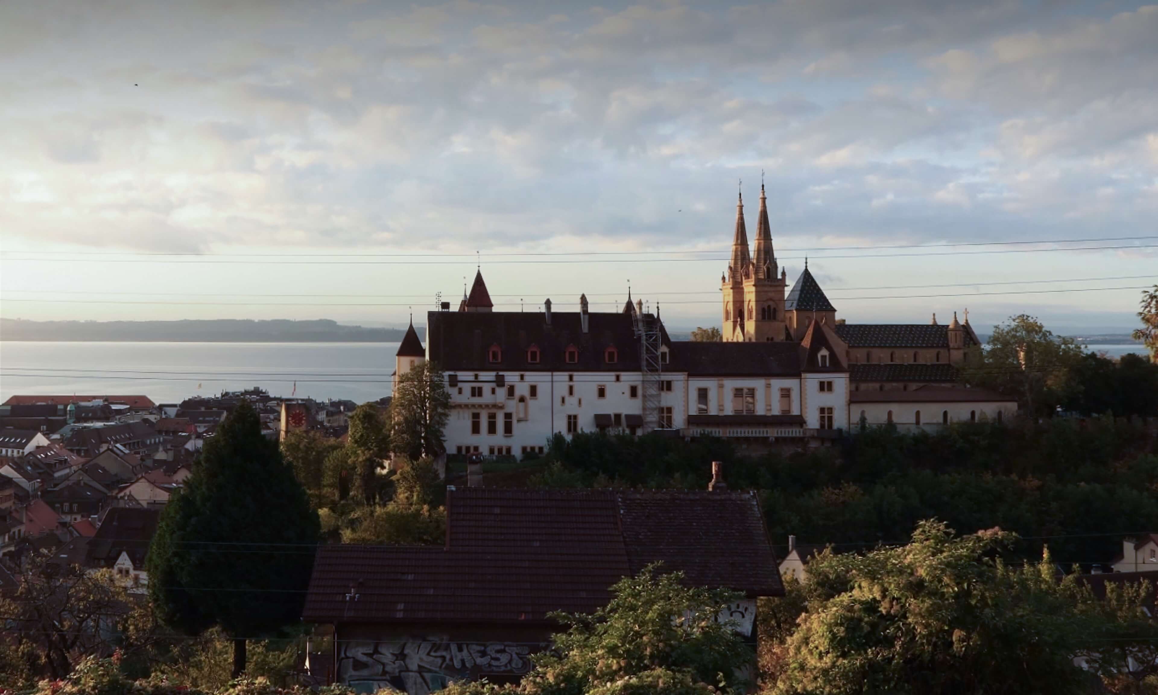 VIEREN sustainability story featuring the La Chaux-de-Fonds Switzerland clocktower