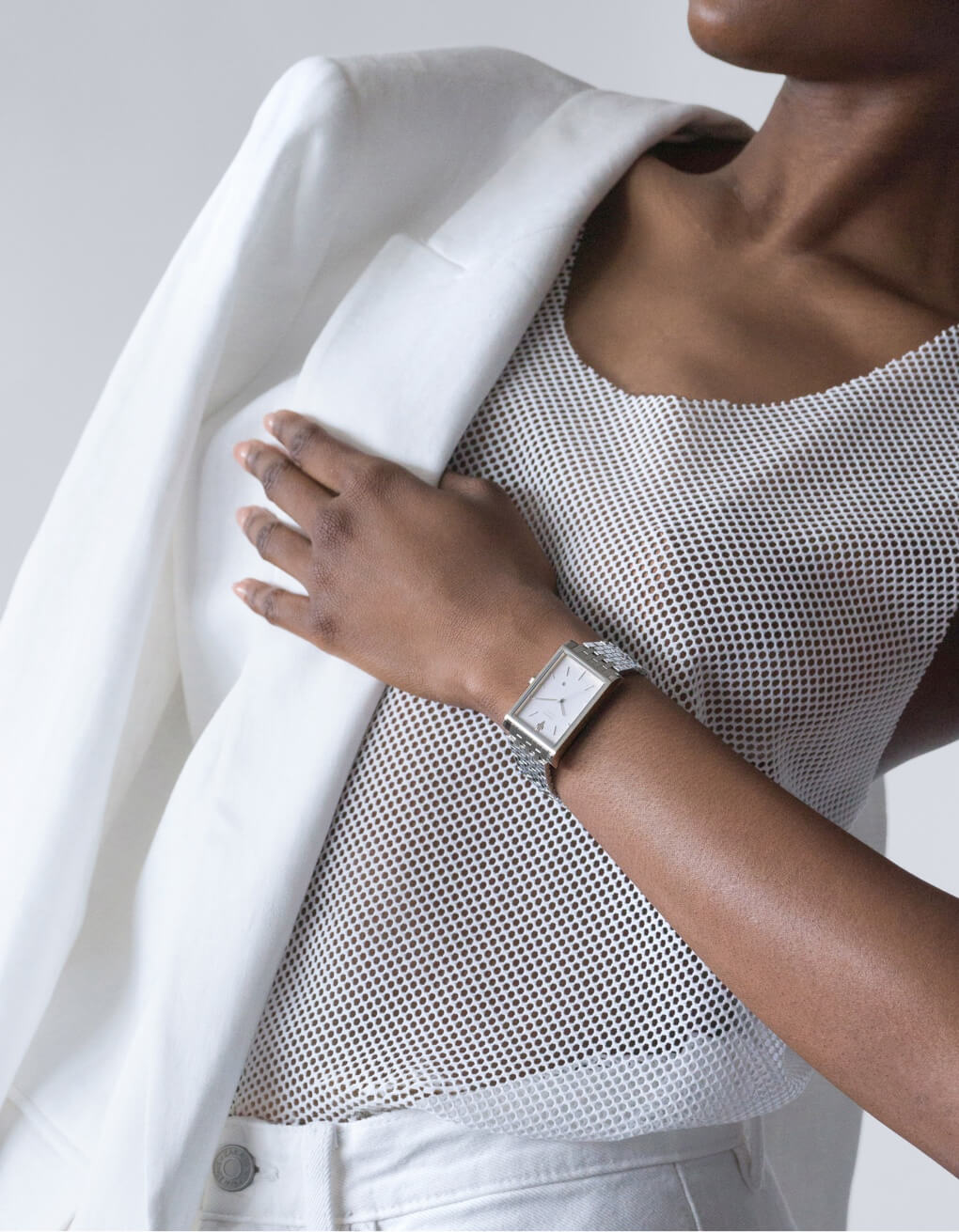 VIEREN Matte White women's watch graduation gift