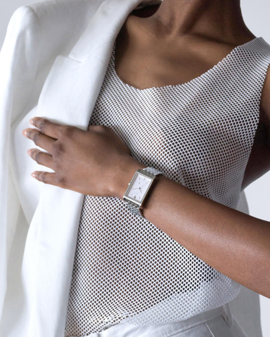 VIEREN Matte White women's watch Mother's Day gift