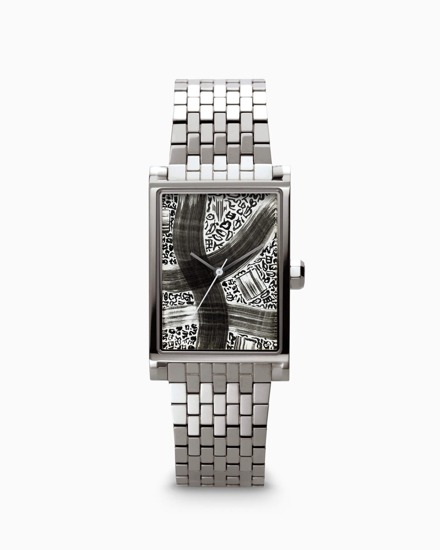 VIEREN x Roberta Boffo rectangular watch front view