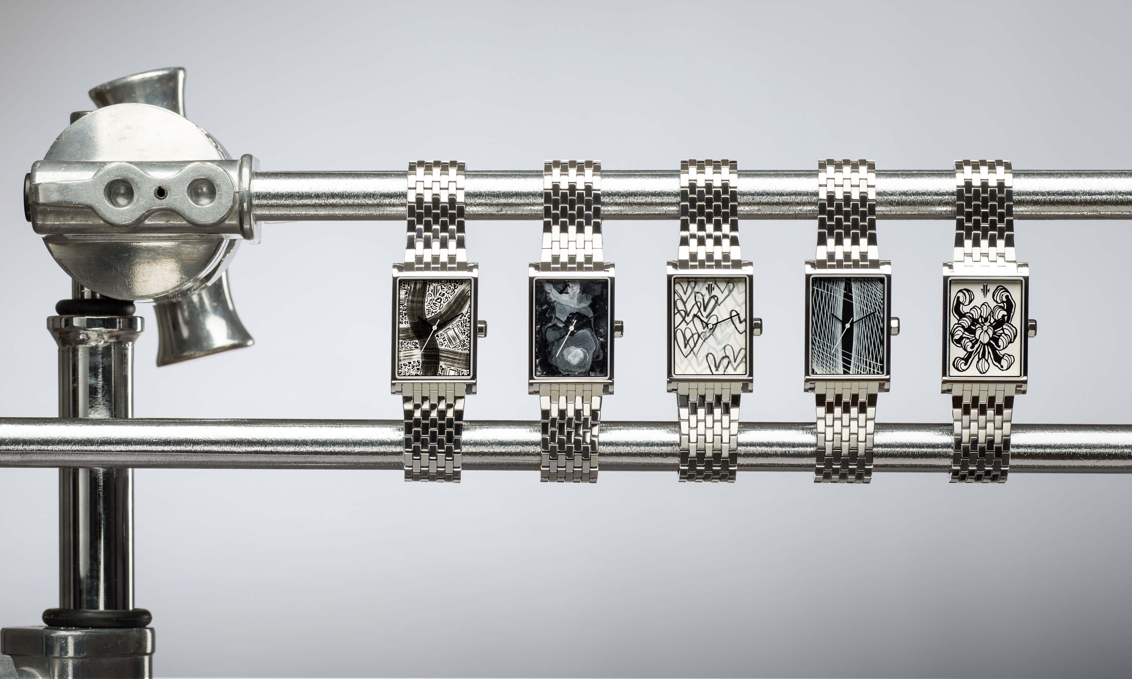 VIEREN V Collector's Set of five artist edition collaboration Swiss Made automatic watches