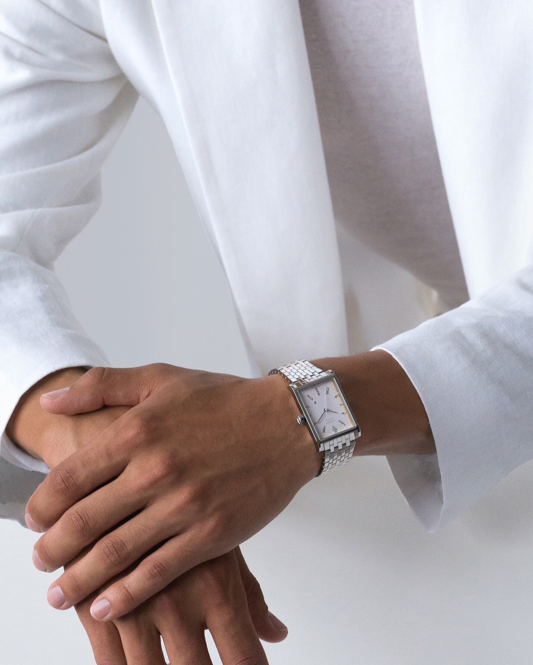 VIEREN White Diamond men's watch