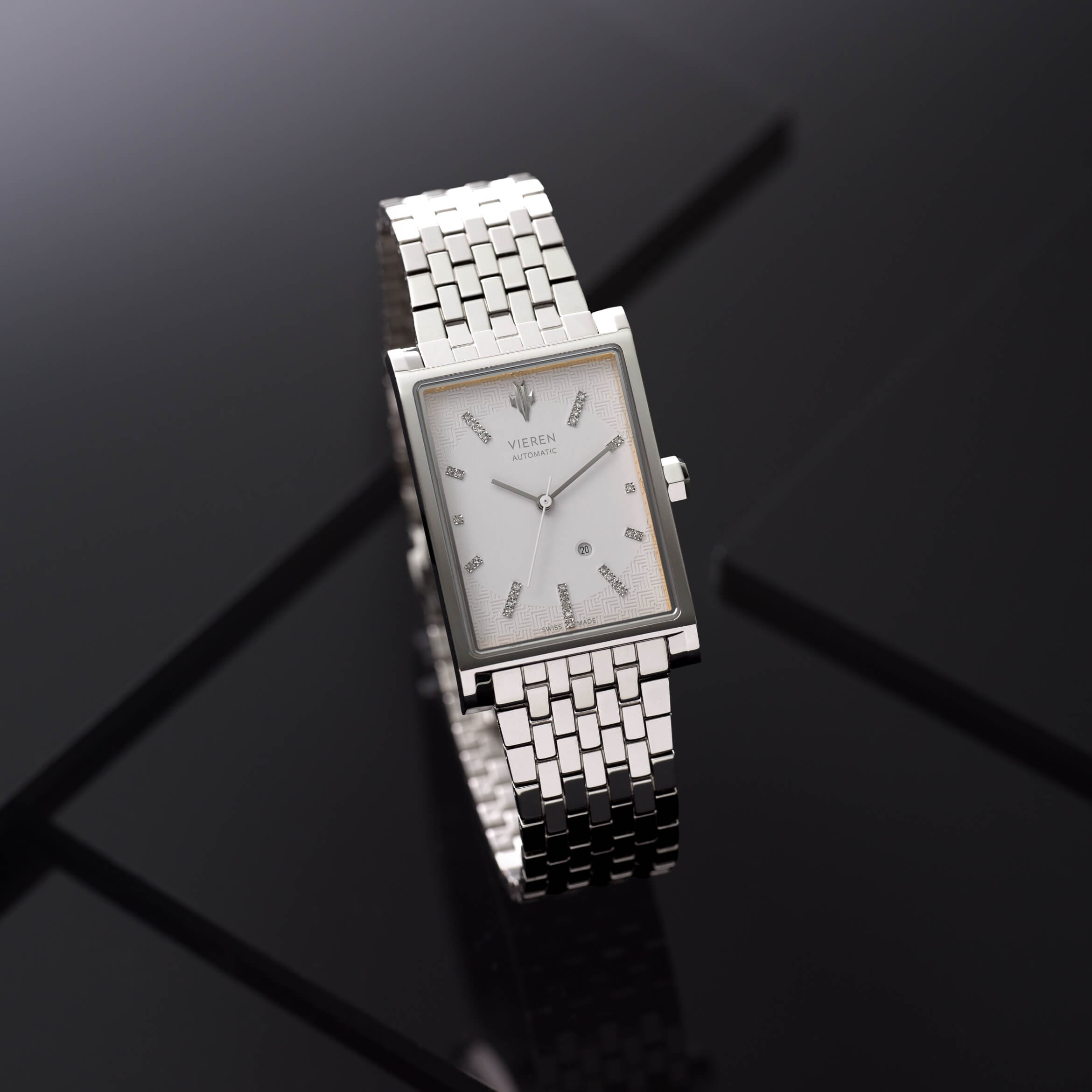 VIEREN White Diamond watch