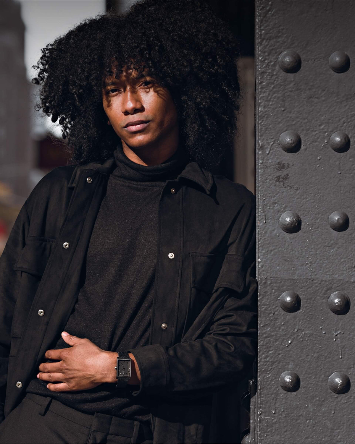 DeAndre Bennett wearing VIEREN Black Diamond watch