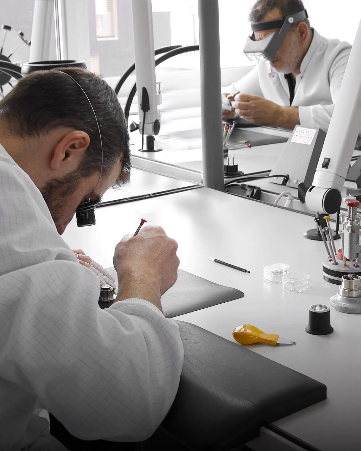 VIEREN Swiss watchmakers handcrafting rectangular watches in La Chaux-de-Fonds studio