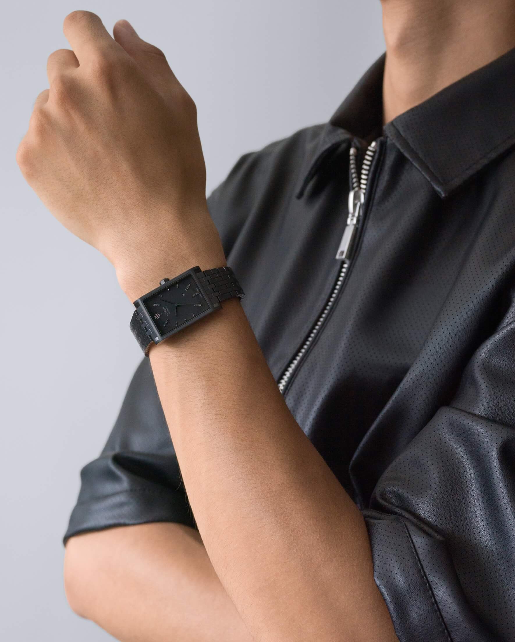 VIEREN Black Diamond men's watch