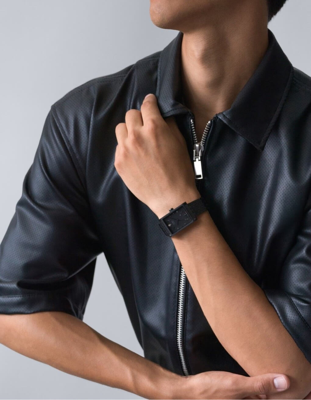 VIEREN Black Diamond men's watch birthday gift