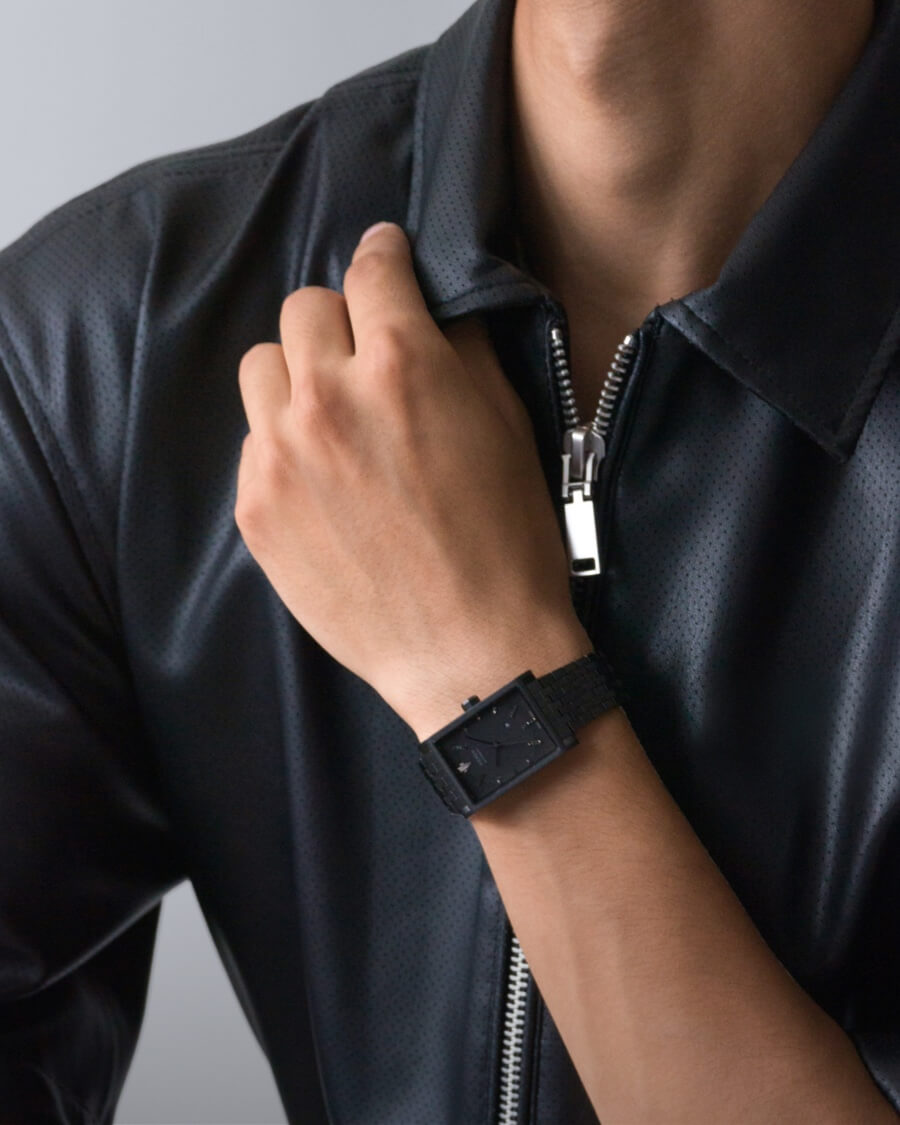 VIEREN Black Diamond men's watch Father's Day gift