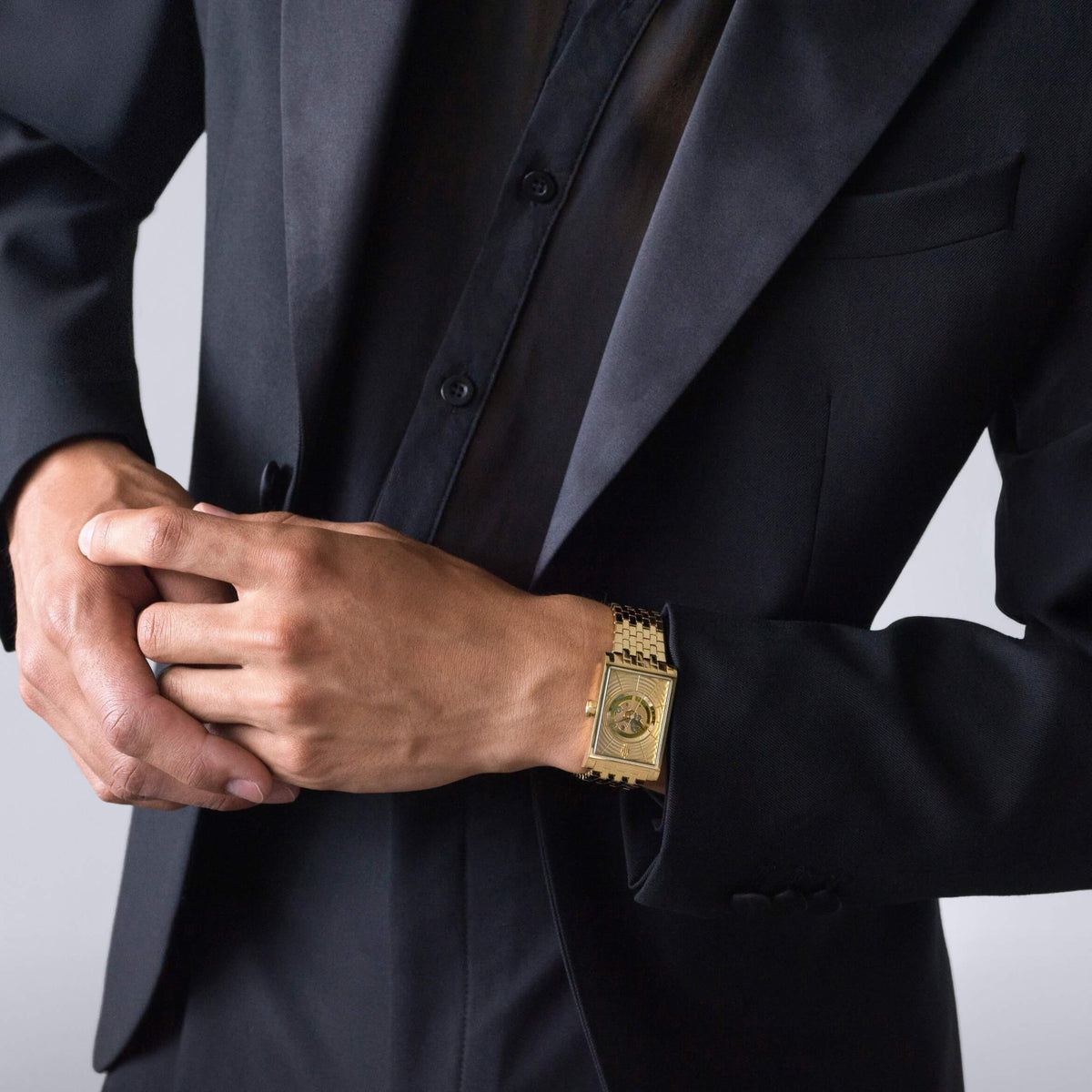 VIEREN Gold Waves men's watch treat yourself gift