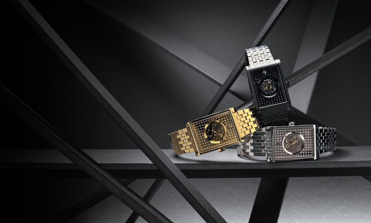 VIEREN diamond watches collection with luxury rectangular designs