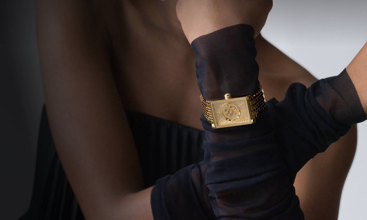 VIEREN women's rectangular watches with Swiss Made automatic movements