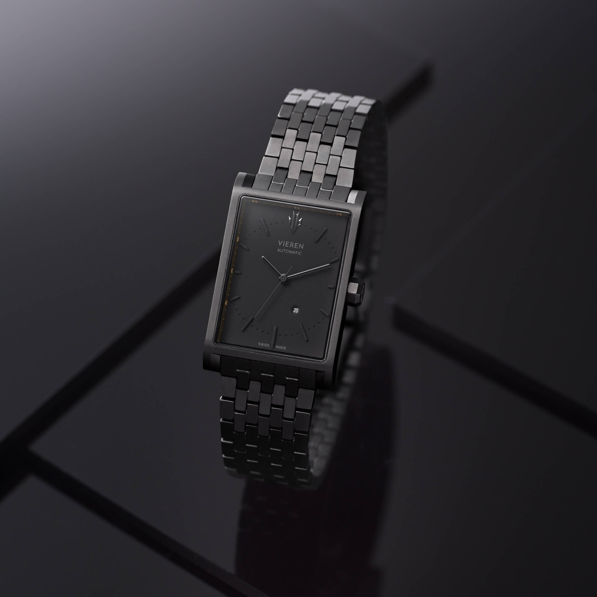 VIEREN Matte black watch