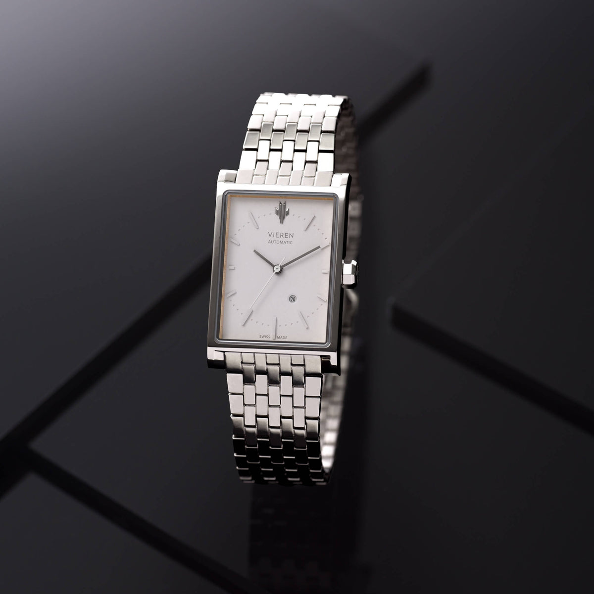 VIEREN Matte White engravable watch