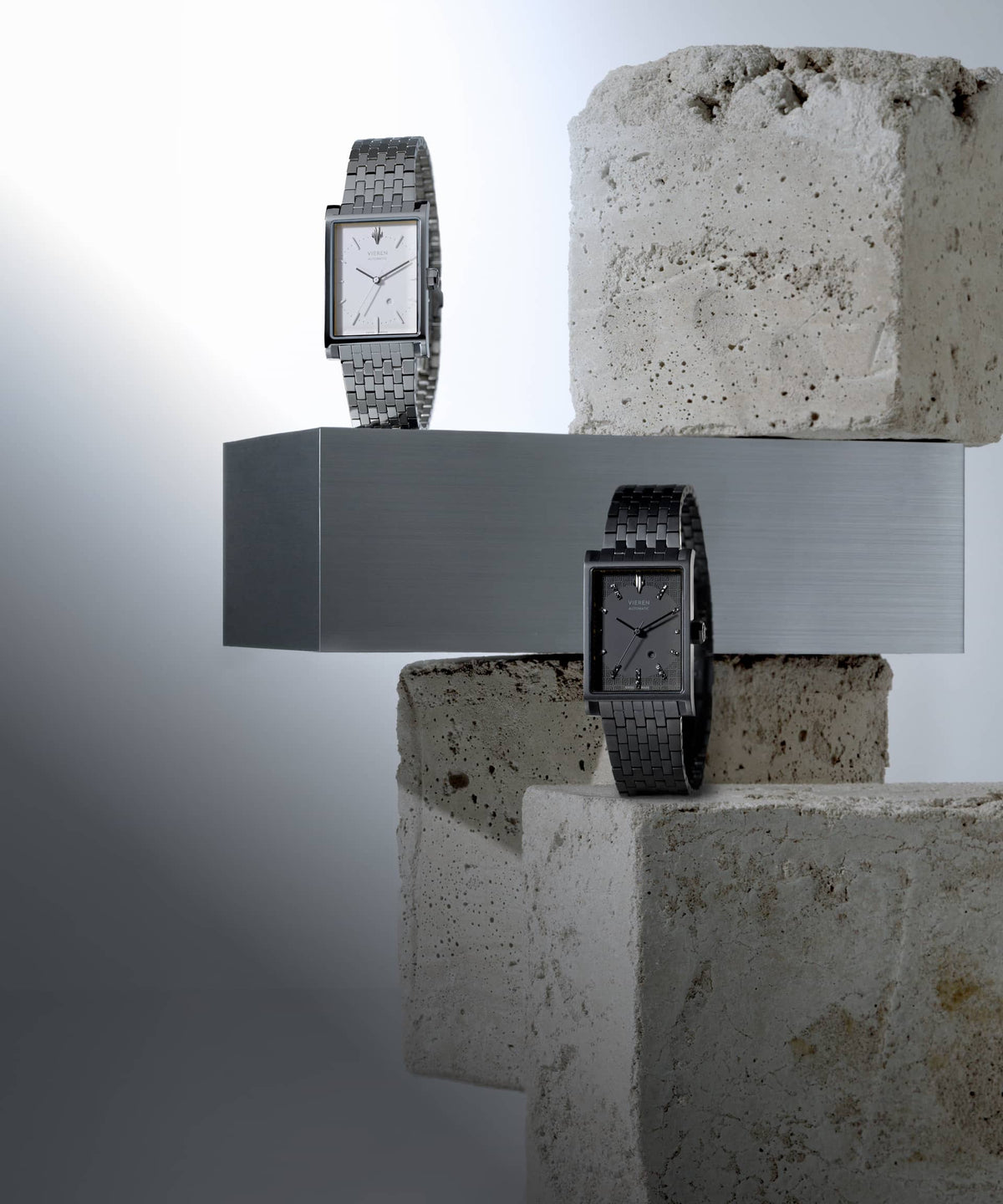 VIEREN OG Collection luxury rectangular watches inspired by modernist architecture