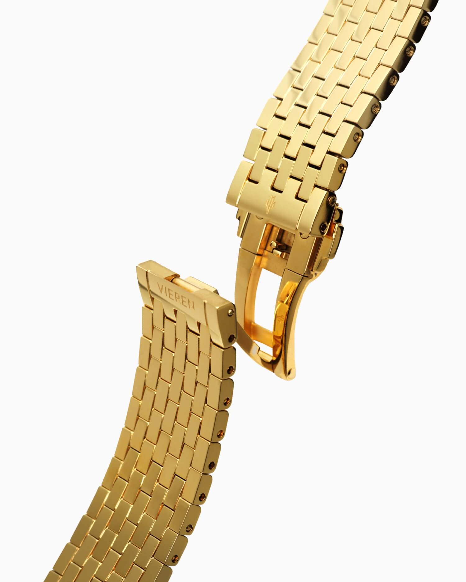 Gold Mirror Watch – Gold Skeleton Rectangular Watch | VIEREN