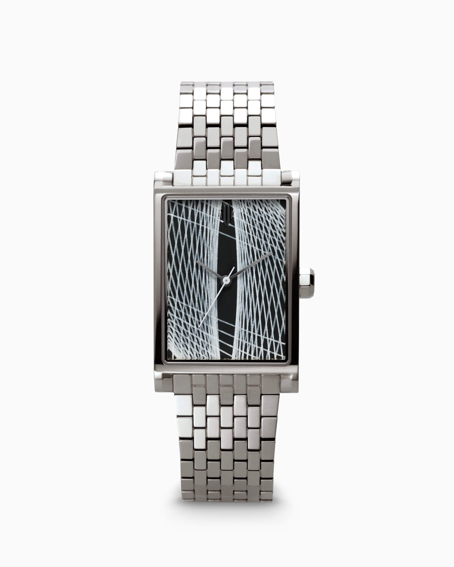 VIEREN x Sébastien Preschoux rectangular watch front view