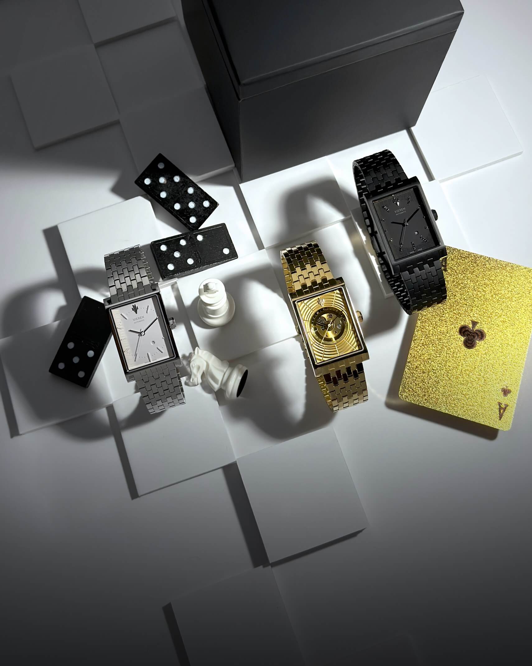 VIEREN Swiss Made automatic watches and timeless games for Father's Day gifts
