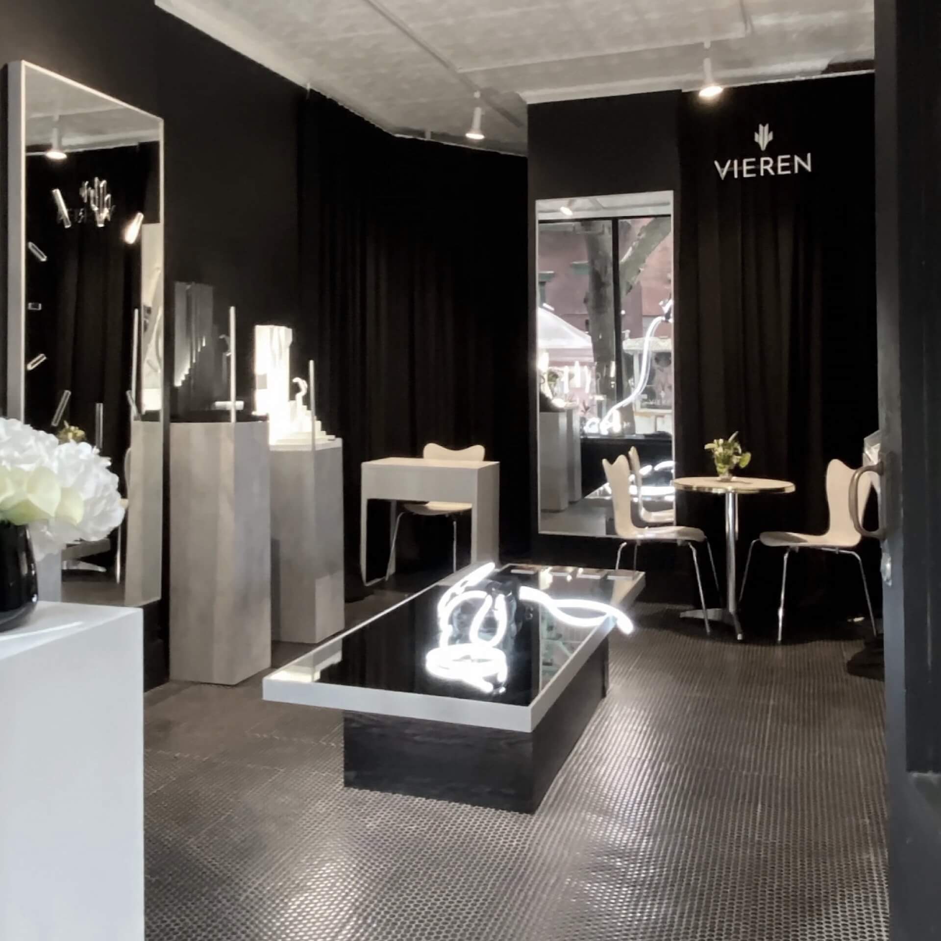 VIEREN Swiss Made rectangular watches at New York Fashion Week Soho pop-up store