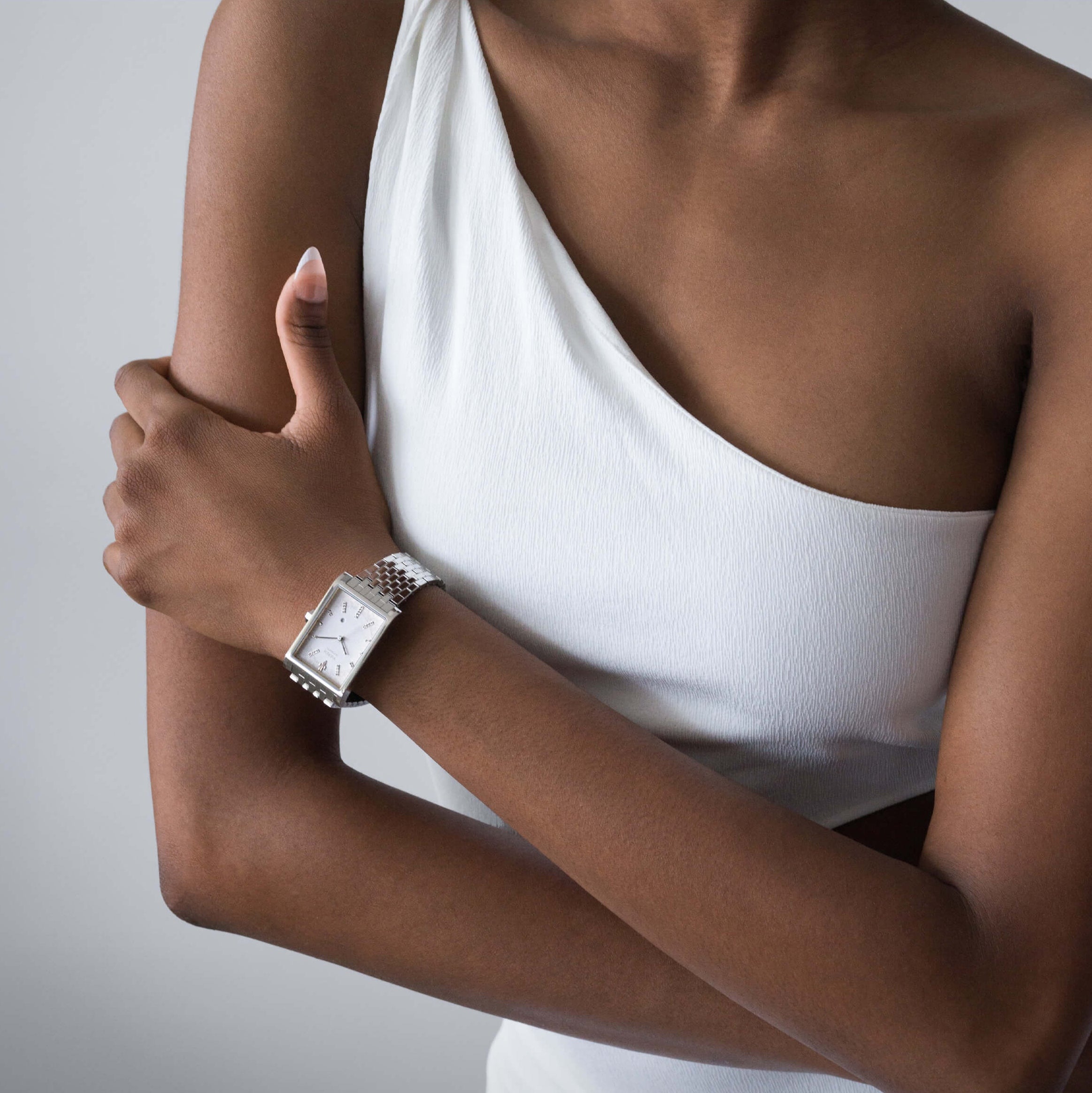 VIEREN White Diamond women's watch gift for her